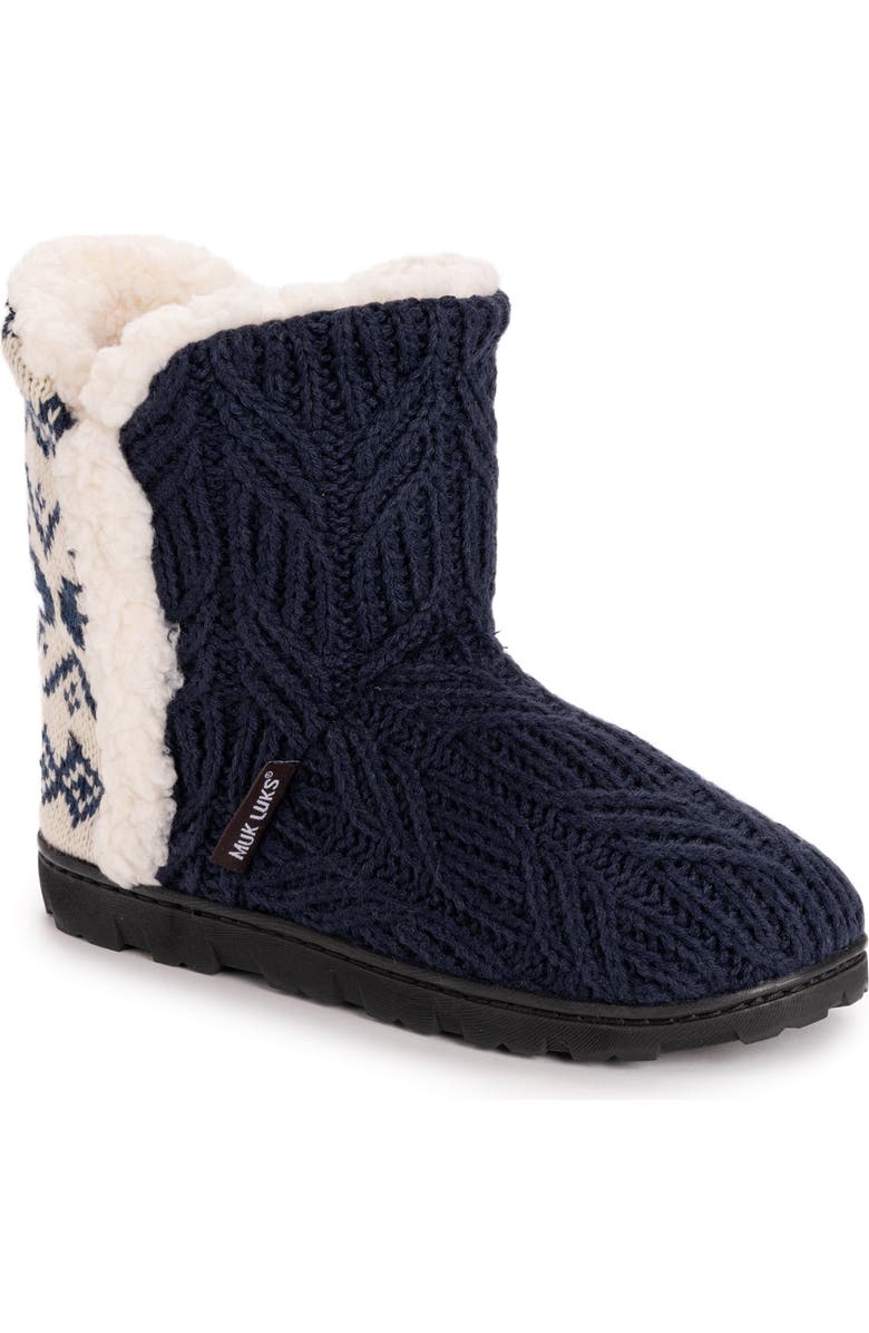 MUK LUKS Cheyenne Indoor/Outdoor Slipper, Main, color, Dark Sapphire