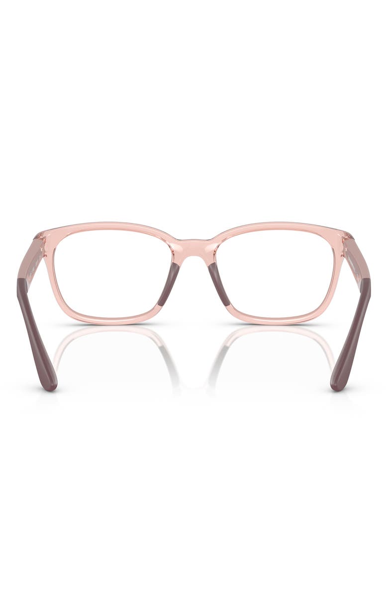 Emporio Armani 49mm Pillow Optical Glasses, Alternate, color, Shiny Pink / Demo Lens