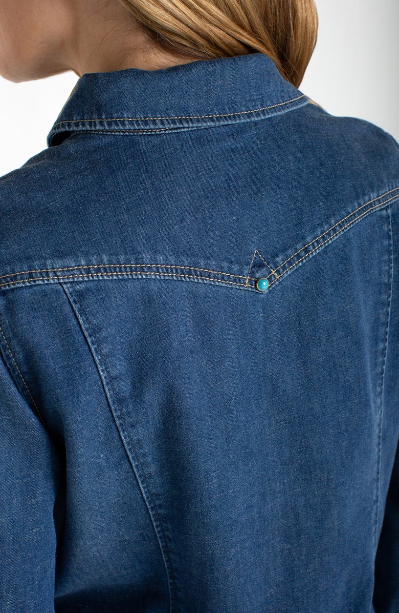 Liverpool Los Angeles Western Denim Shirt, Alternate, color,