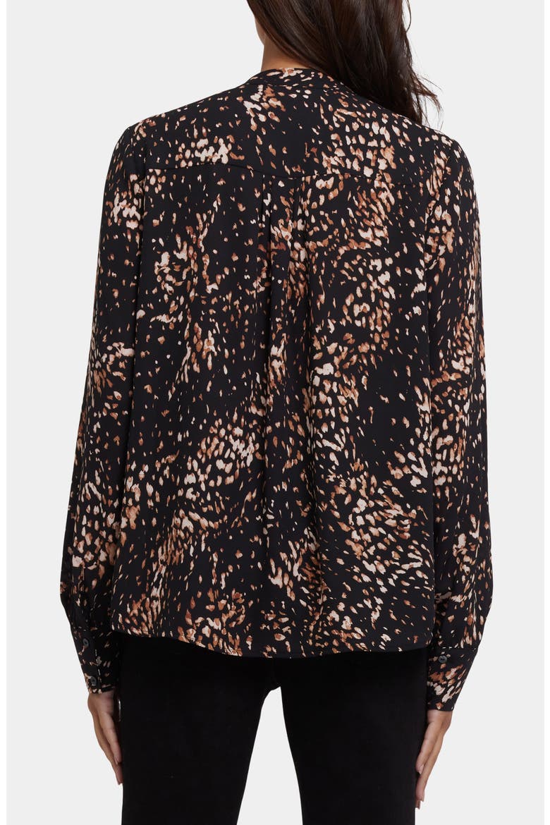 Tie Neck Button-Up Shirt, Alternate, color, LE MONTCLAIR