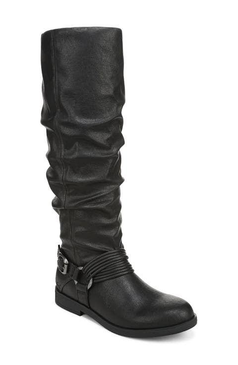 Petra Faux Leather Knee High Boot