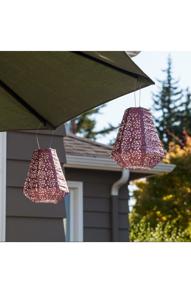 Allsop Home & Garden Soji Stella - Prism Solar Lantern, Alternate, color, Metallic Orchid