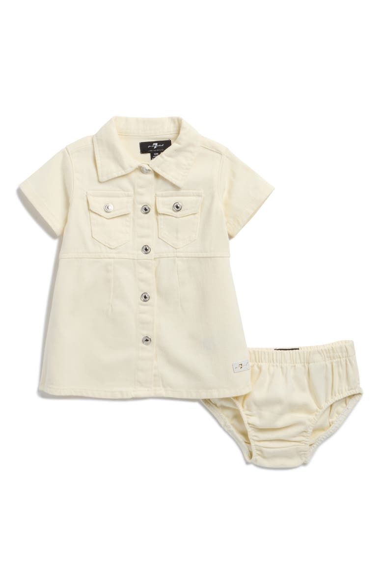 Denim Shirtdress, Main, color, ANTIQUE WHITE