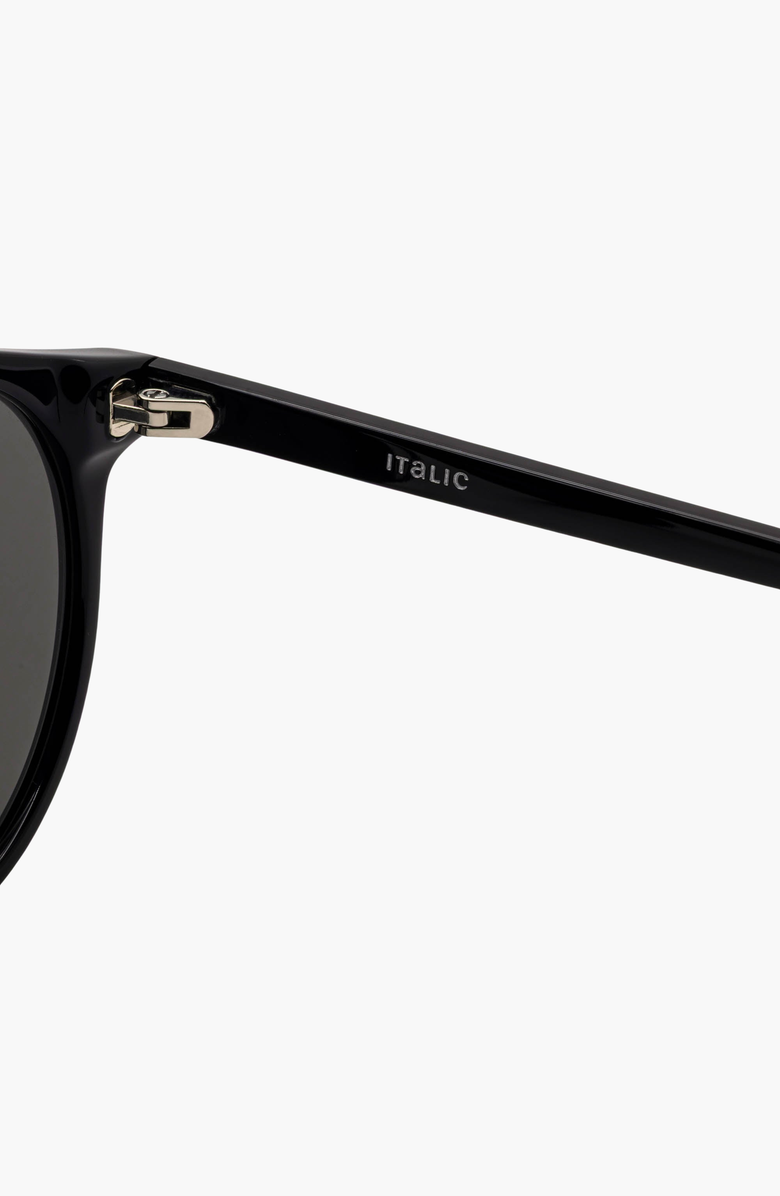 Italic Hancock Italian Acetate Sunglasses, Alternate, color, Black