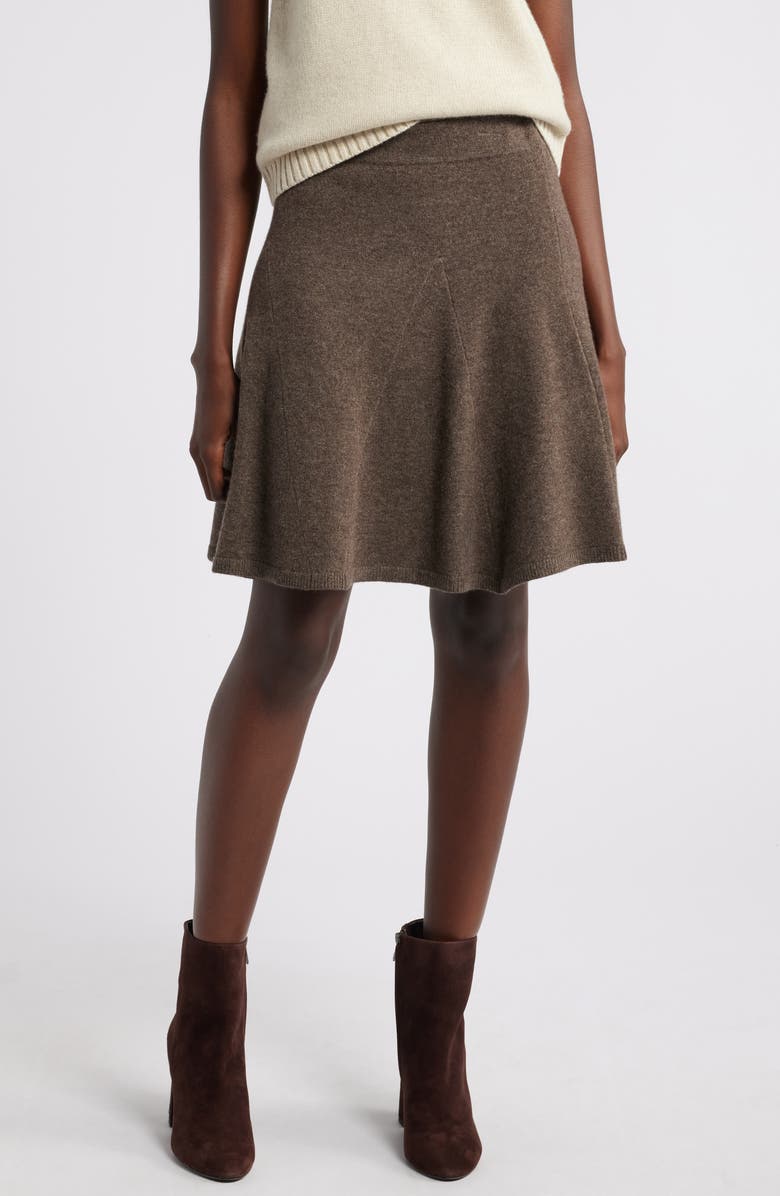 Wyeth Maren Flare Merino Wool & Cashmere Skirt, Main, color, 