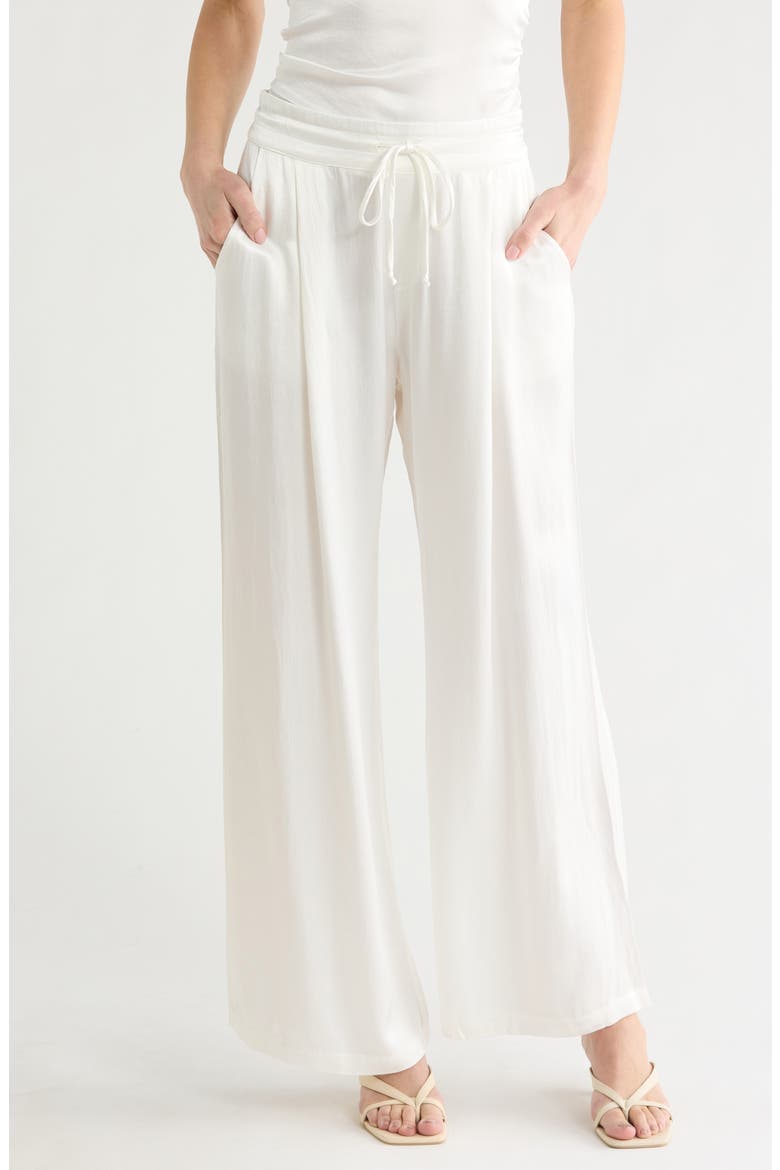 Aaron Satin Pants, Main, color, BONE