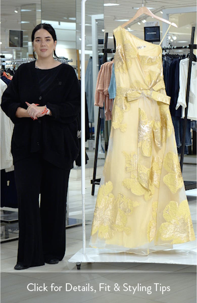 One-Shoulder Brocade Ballgown, sales video thumbnail