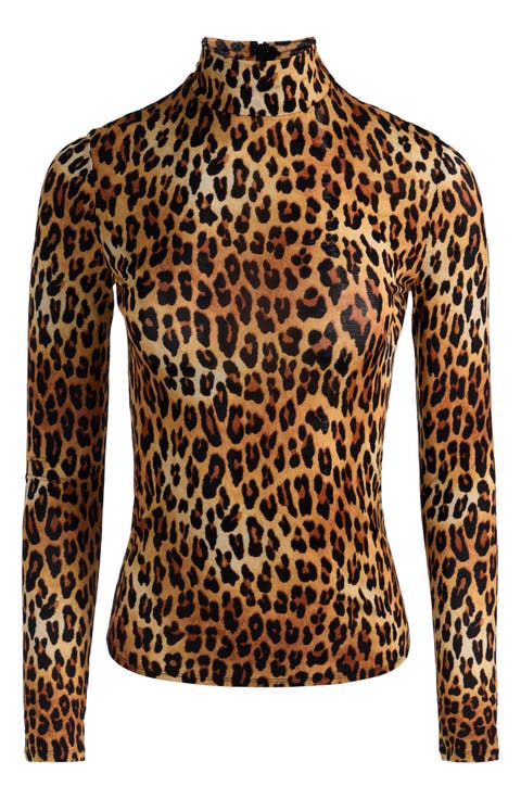 Delaina Long Sleeve Mock Neck Top