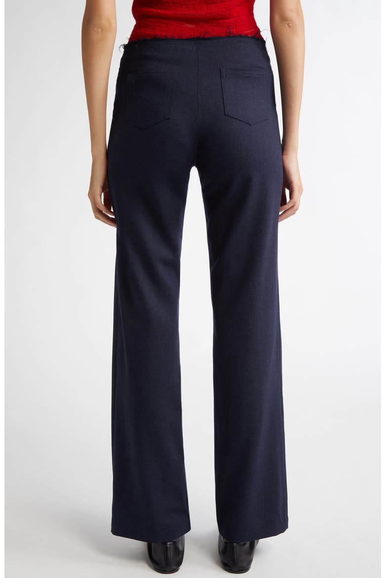 Sienna Deconstructed Stretch Wool Pants, Alternate, color, NAVY