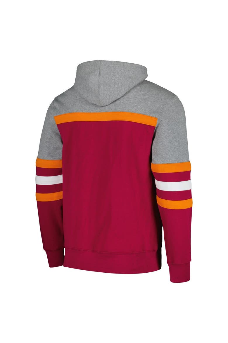 Men's Mitchell & Ness Maroon Virginia Tech Hokies Head Coach Pullover Hoodie, Alternate, color, Maroon