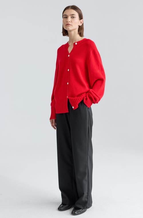 Almina Concept Knit Cardigan In Red