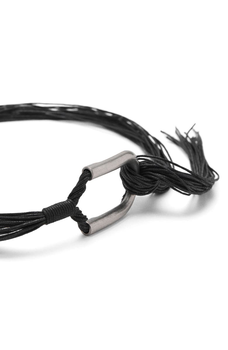 MANGO TEEN Braided Rope Belt, Alternate, color, Black