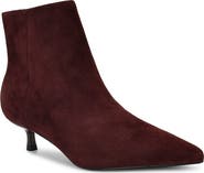 Nine West Turrel Pointed Toe Kitten Heel Bootie