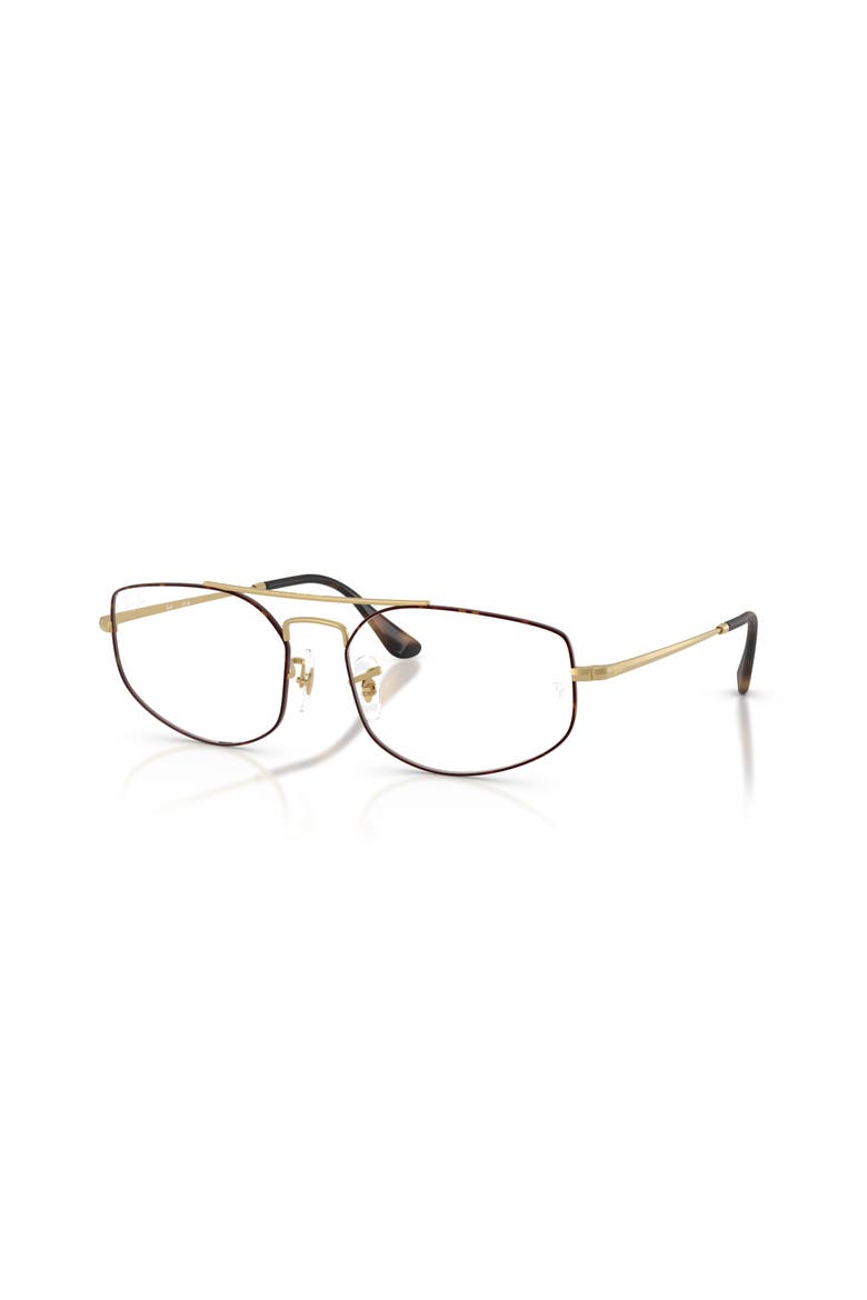 56mm Irregular optical glasses, Main, color, Tortoise Light
