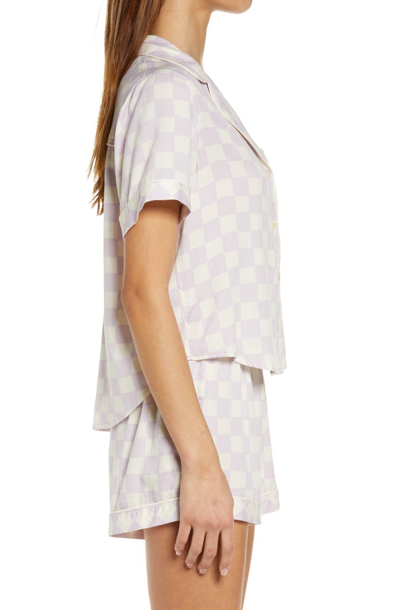 Rails Darcie Short Pajamas, Alternate, color, Lavender Checkboard
