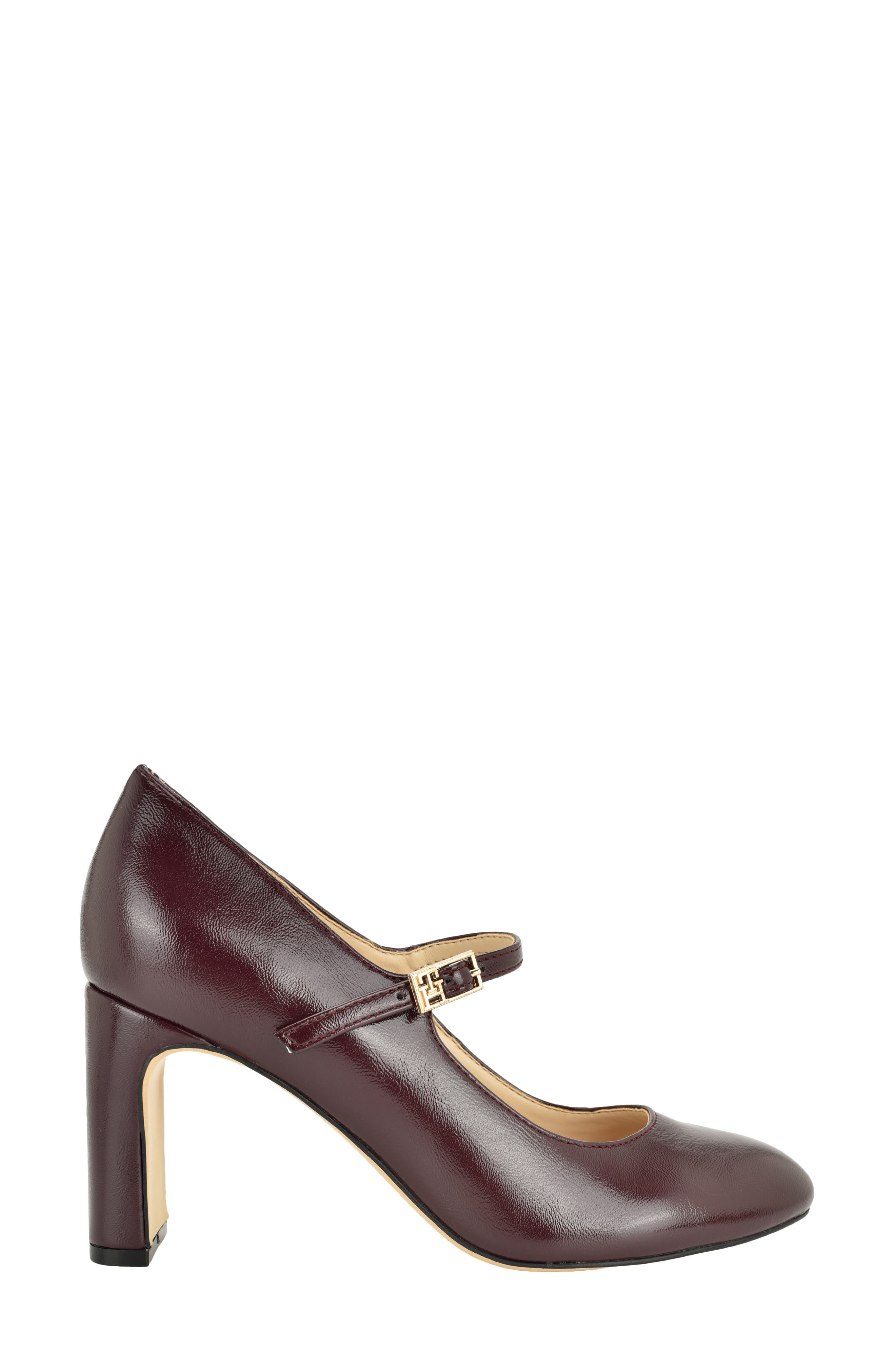 Sloane Faux Leather Mary Jane Pump, Alternate, color, DEEP MERLOT