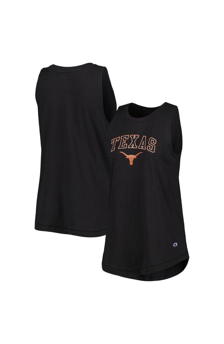 Champion Women's Champion Black Texas Longhorns Arch Logo Tank Top, Main, color, 