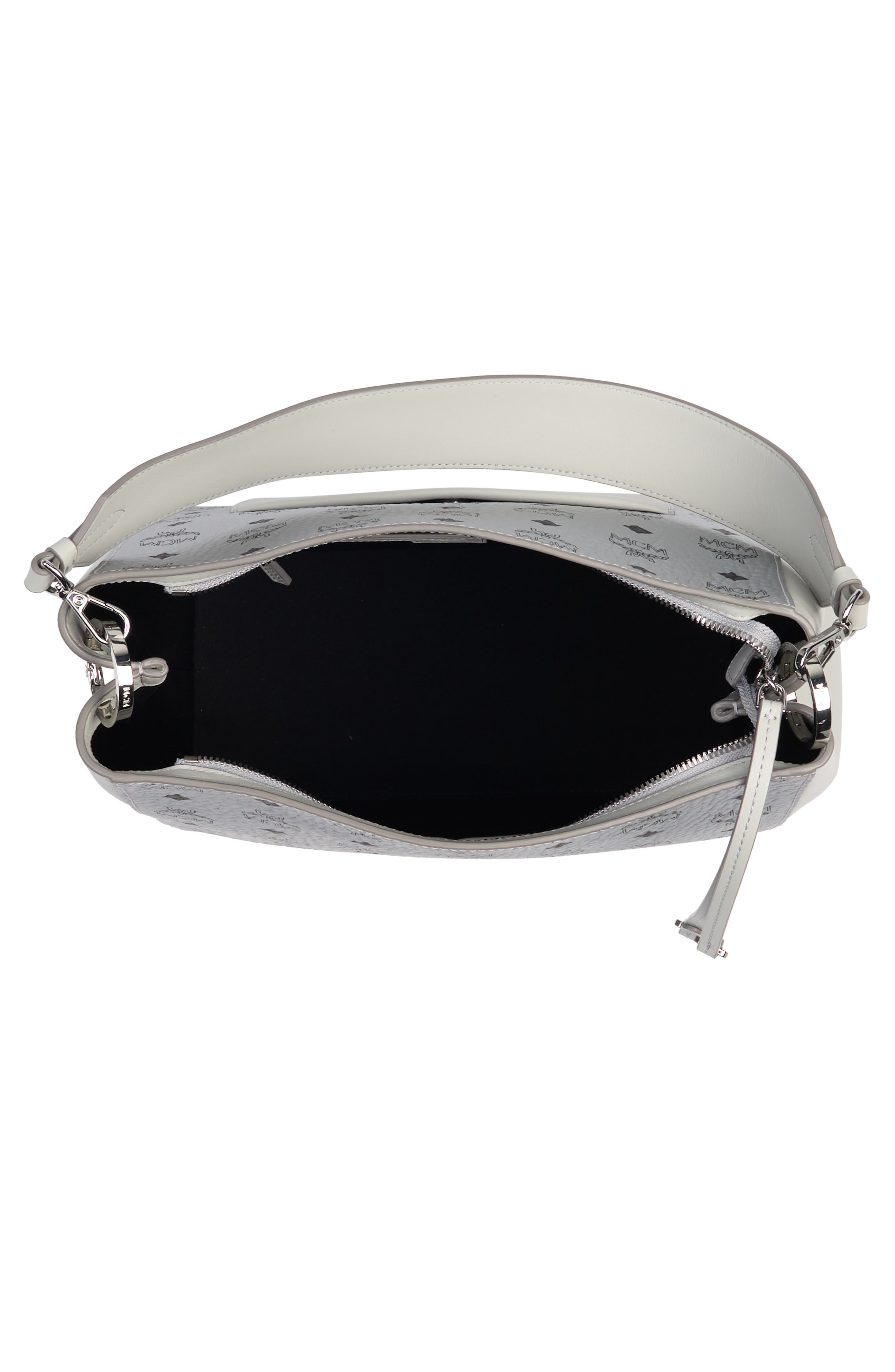 MCM Medium Aren VI Leather Hobo Bag, Alternate, color, 