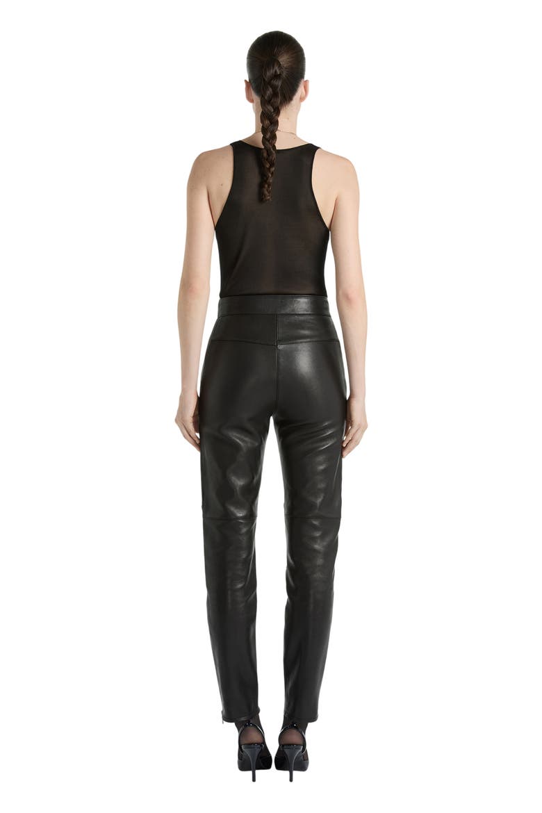 Lambskin Biker Trousers, Alternate, color, black