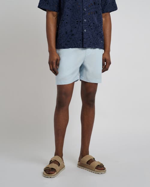 Onia Air Linen Blend 6 Shorts In Baby Blue