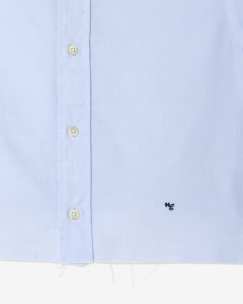 Hommegirls Cropped Shirt In Blue