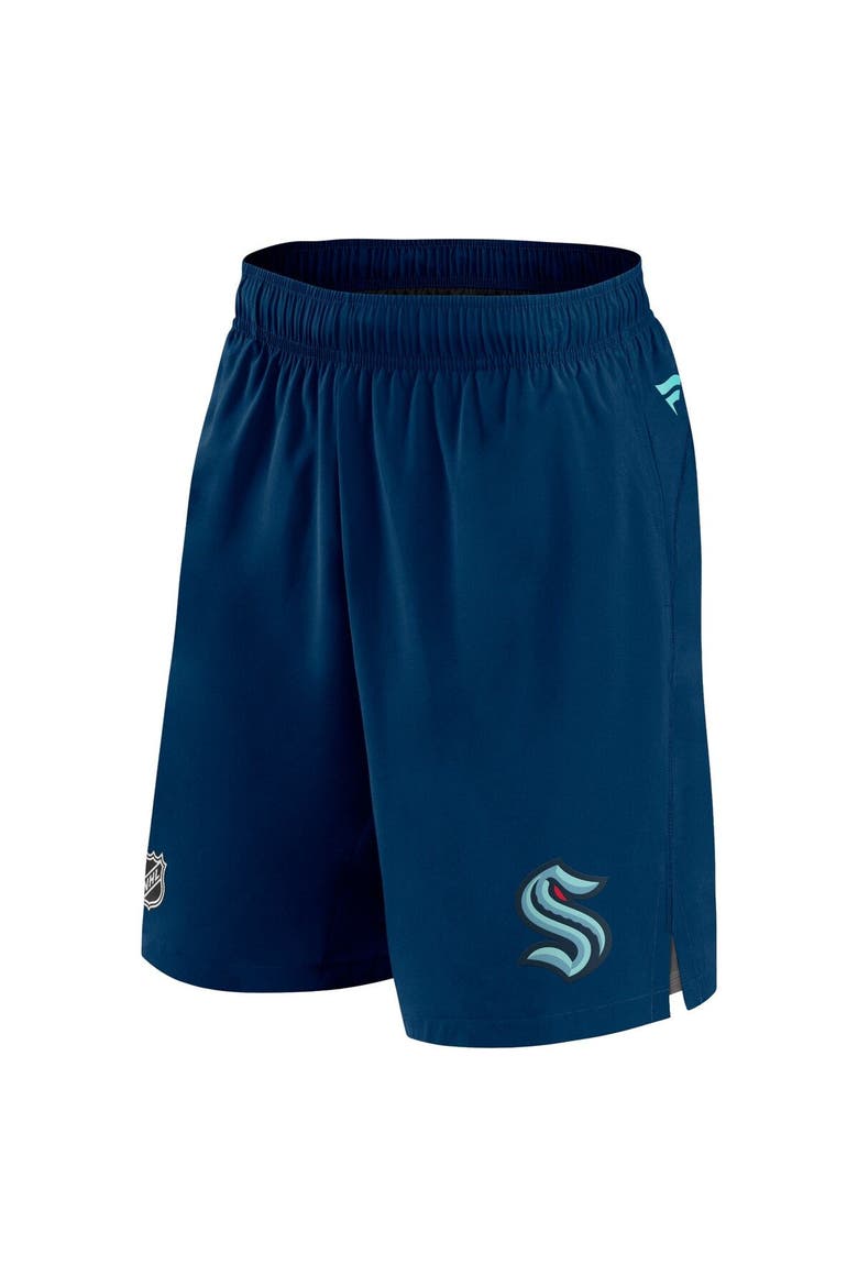 Men's Fanatics Branded Deep Sea Blue Seattle Kraken Authentic Pro Rink Shorts, Alternate, color, Navy