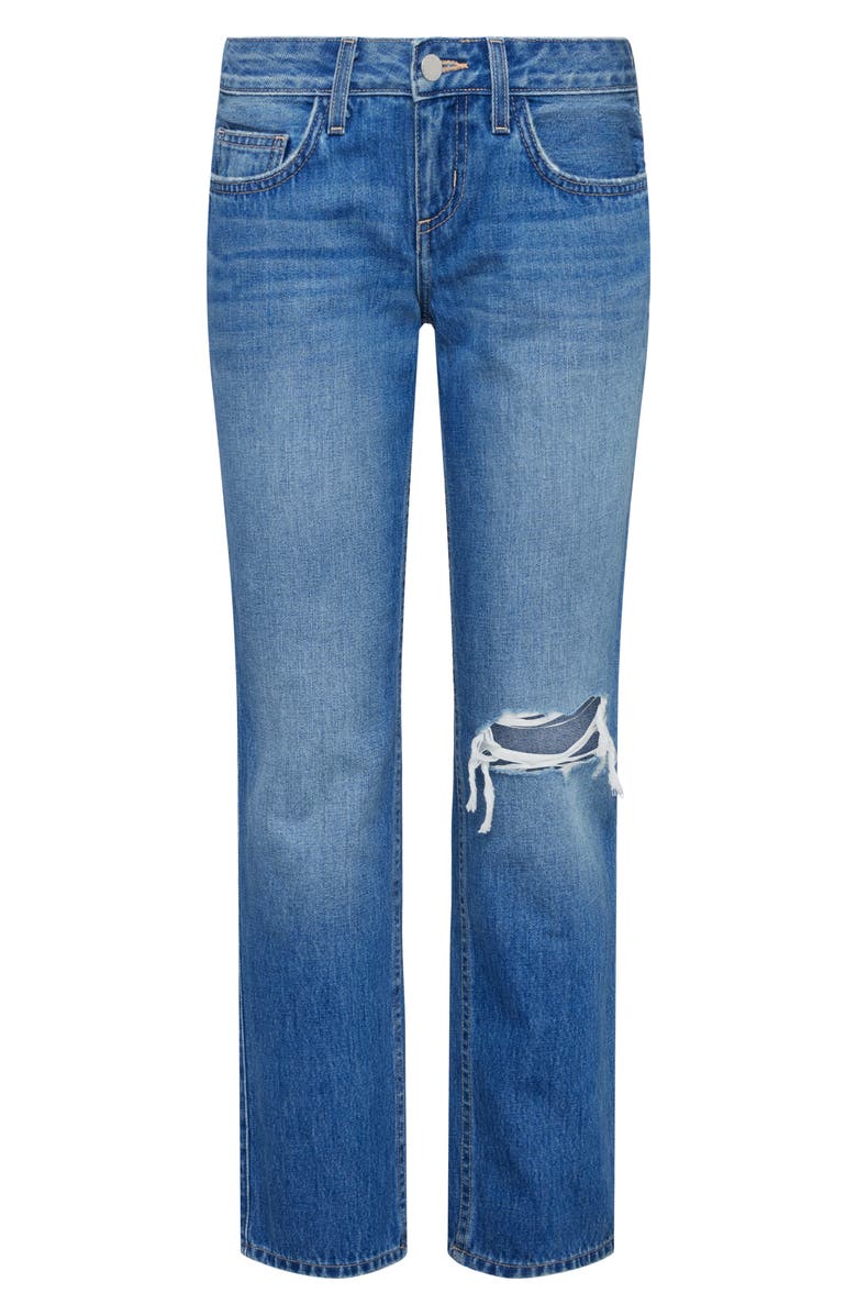 L'AGENCE Nevia Ripped Straight Leg Jeans, Alternate, color, 