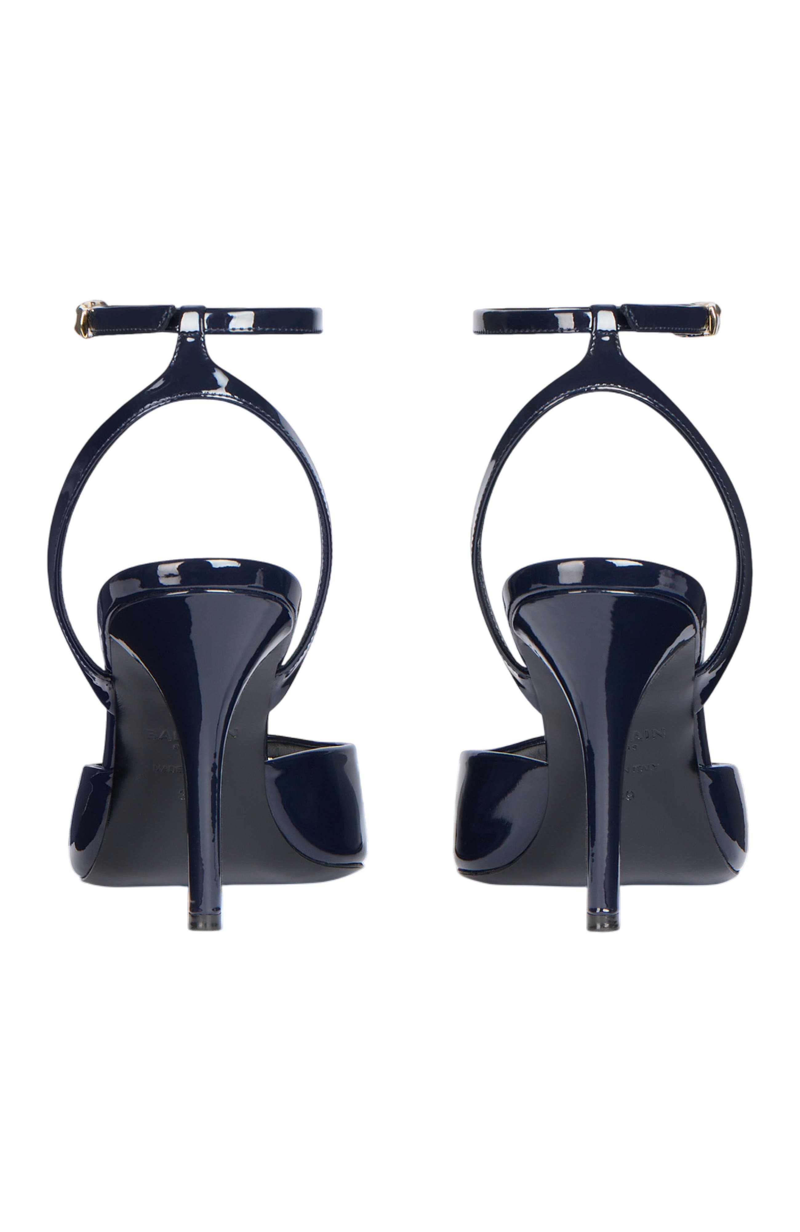 Patent Leather Strappy Courts, Alternate, color, blue