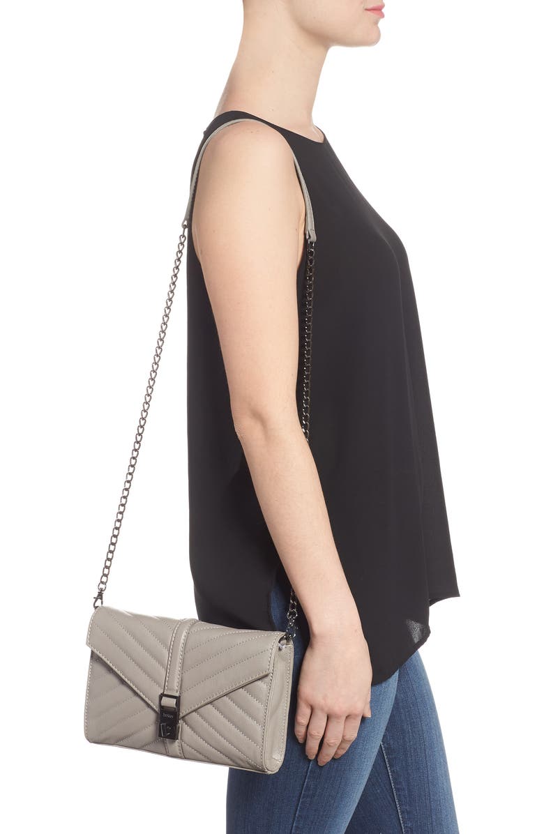 Botkier Dakota Quilted Leather Clutch, Alternate, color,