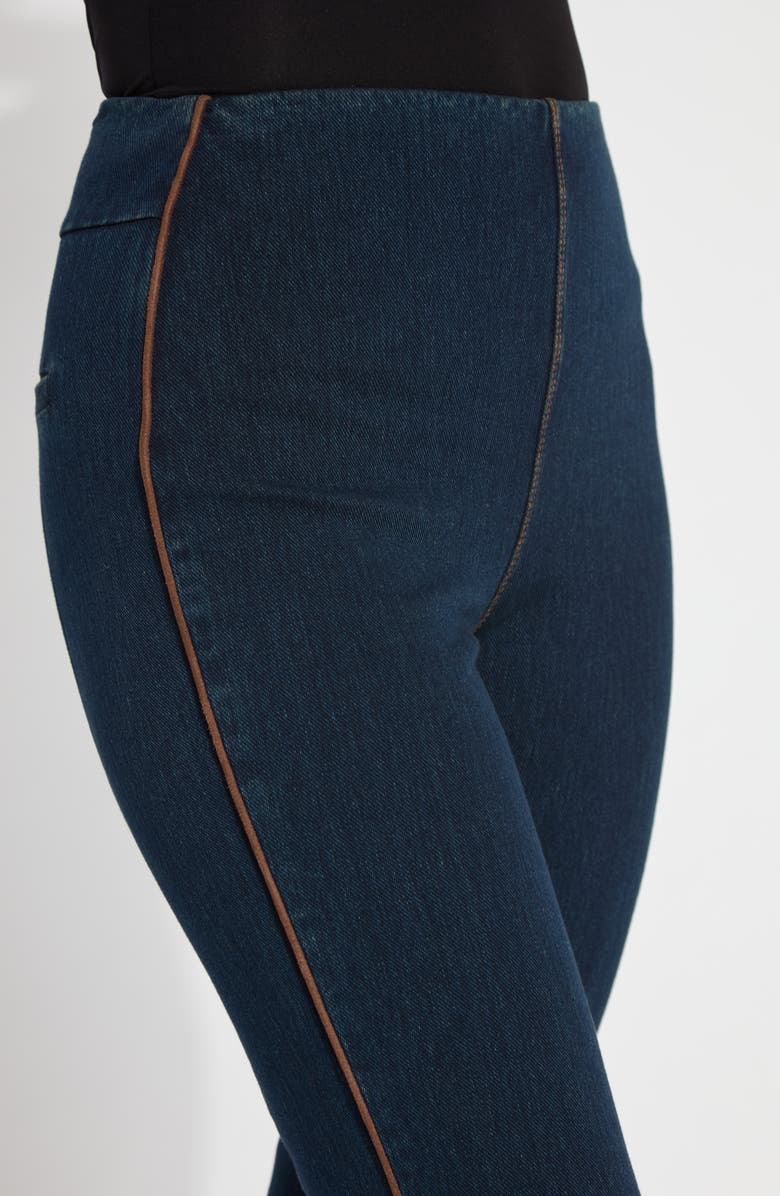 Lysse Eloise Slim Fit Flare Slit Hem Jeans, Alternate, color,