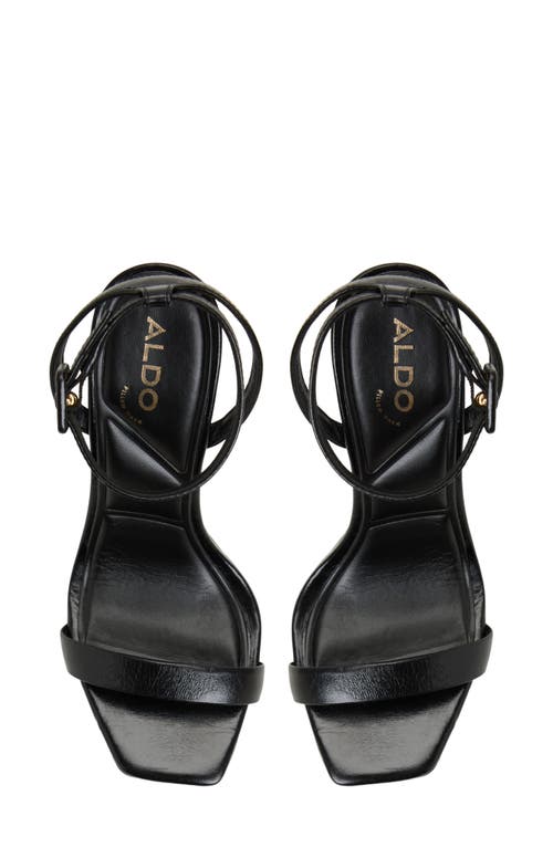Aldo Kaathy Ankle Strap Platform Sandal In Black