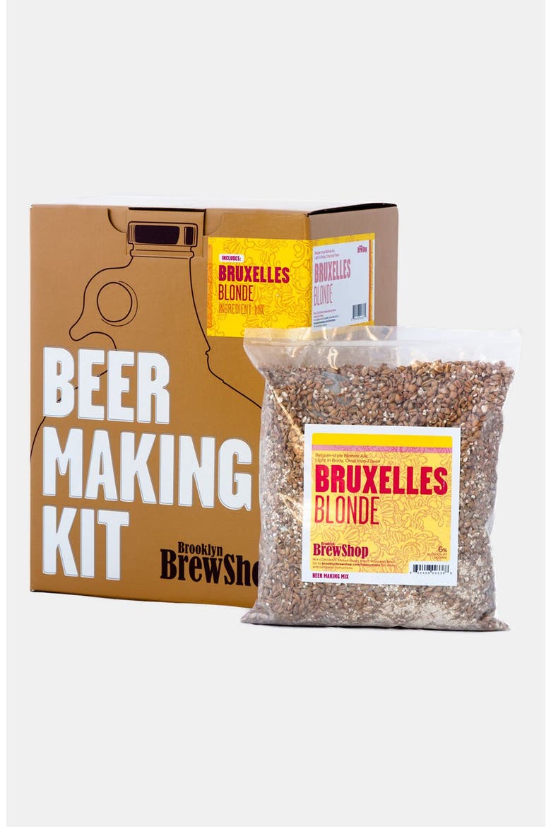 'Bruxelles Blonde' One Gallon Beer Making Kit, Main, color, BROWN