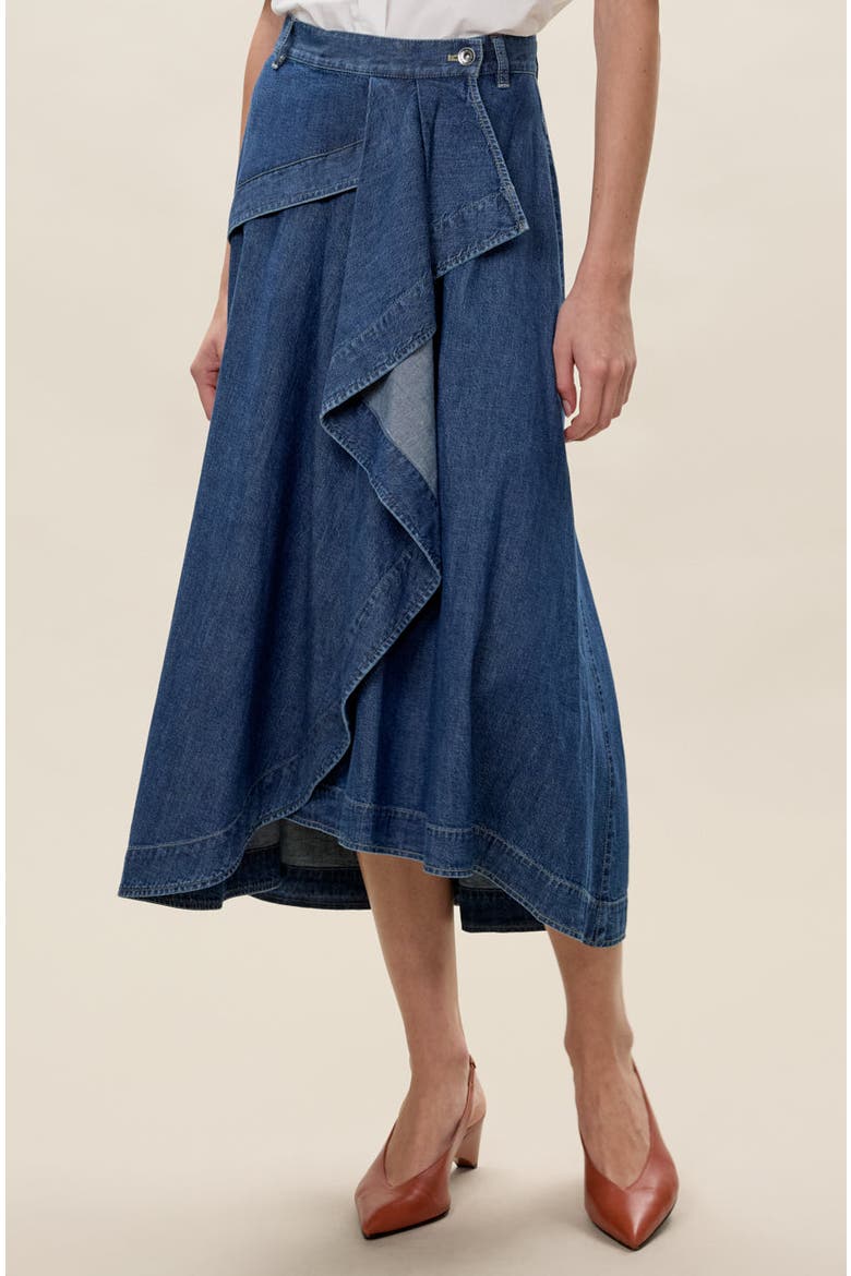 Edith Denim Skirt, Alternate, color, Edith Indigo