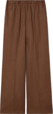 Marina Rinaldi Rocco Linen Pull-On Wide Leg Pants