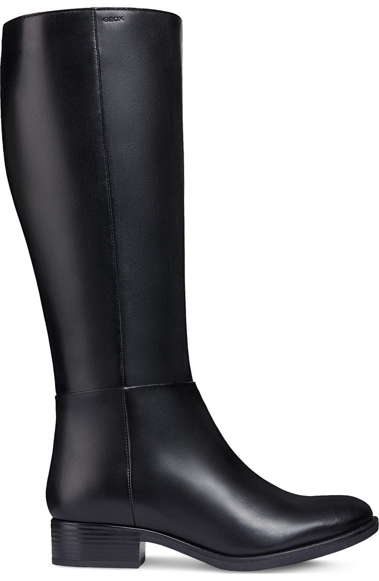 Geox Felicity Leather Knee High Boot, Alternate, color,