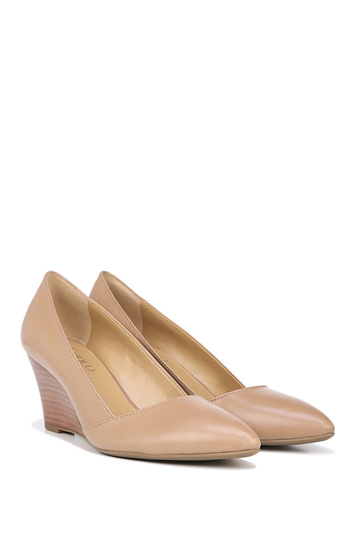 Frankie Leather Wedge Pump, Alternate, color, COOL TAUPE