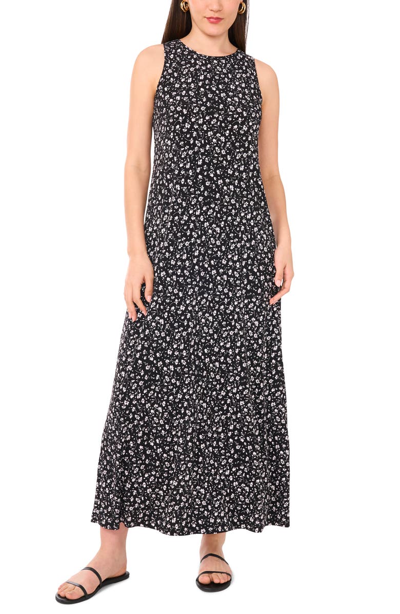 Vince Camuto Floral Sleeveless Jersey Maxi Dress, Main, color, 