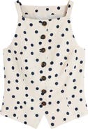 Boden Sleeveless Linen Button-Up Shirt