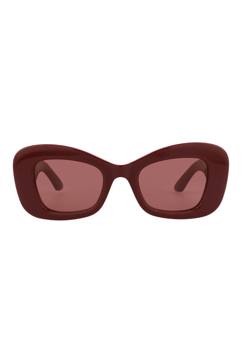 50mm Cat Eye Sunglasses, Main, color, BURGUNDY BURGUNDY RED