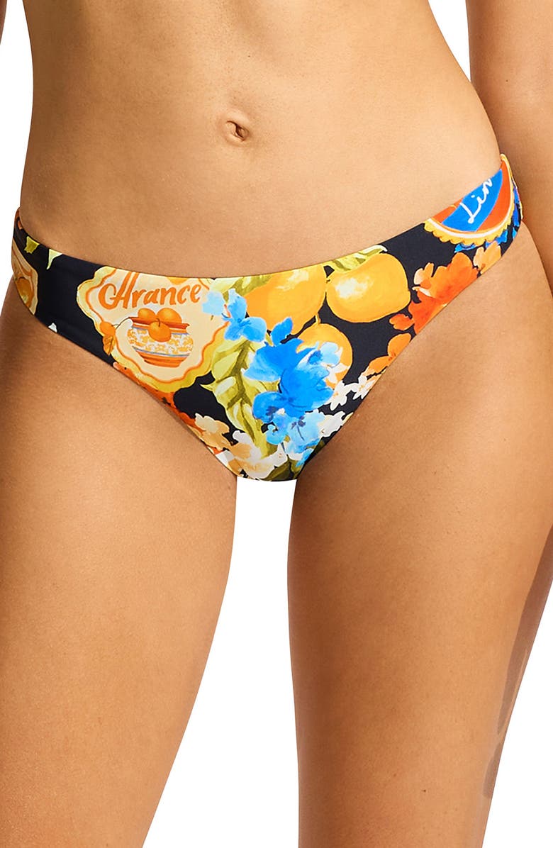 Seafolly Ciao Bella Mini Hipster Bikini Bottoms, Main, color,