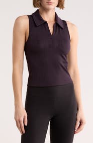 Z by Zella Stretch Seamless Rib Polo