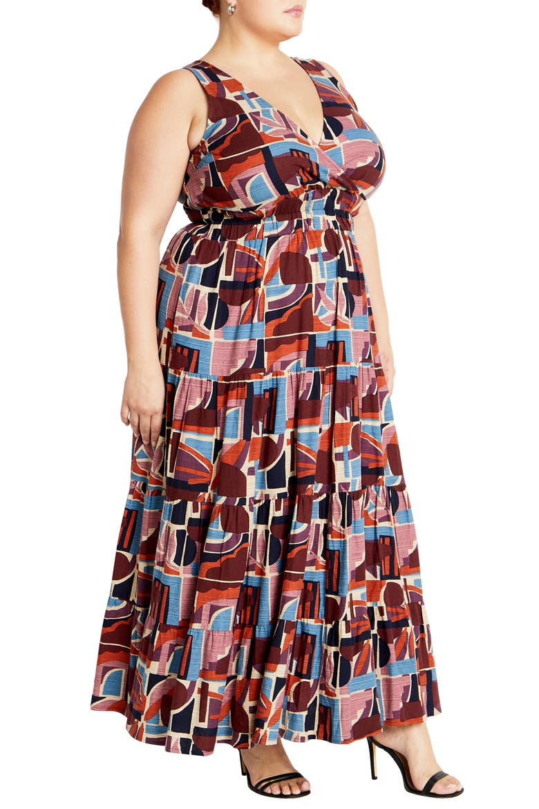 Amara Tie Back Dress, Alternate, color, LA PALMA