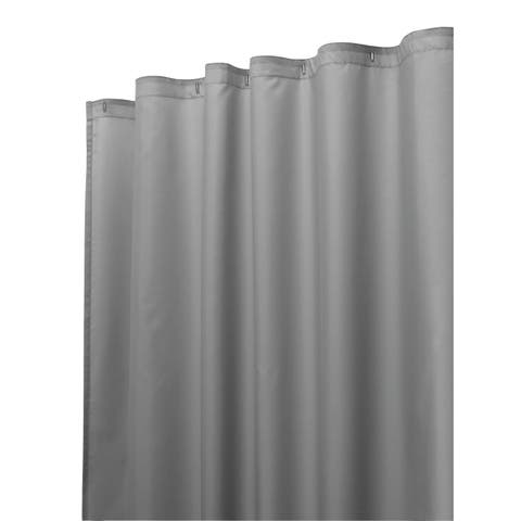 Solid Polyester Shower Curtain - 72" x 72" - Set of 2 - Gray