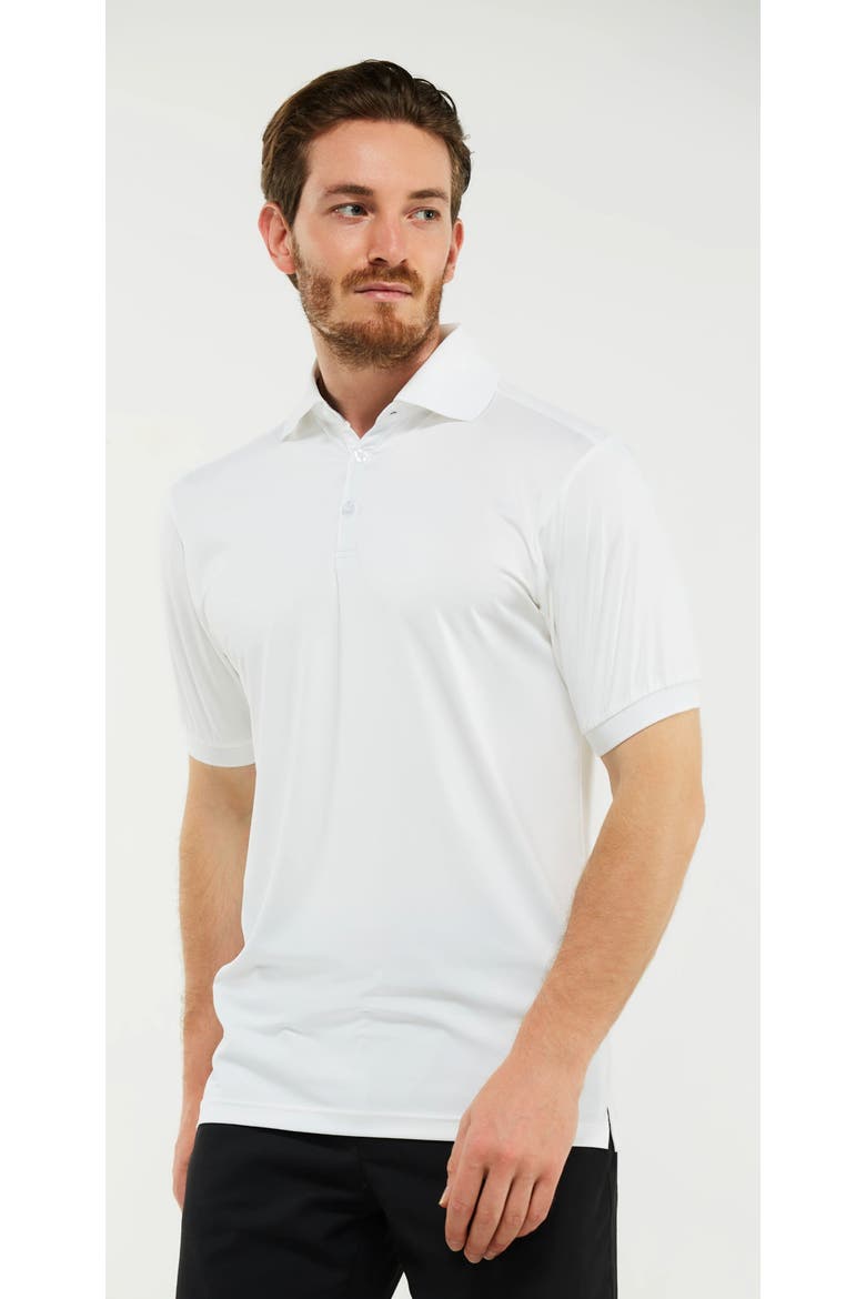 Lightweight Performance Stretch Golf Polo Shirt, Main, color, White
