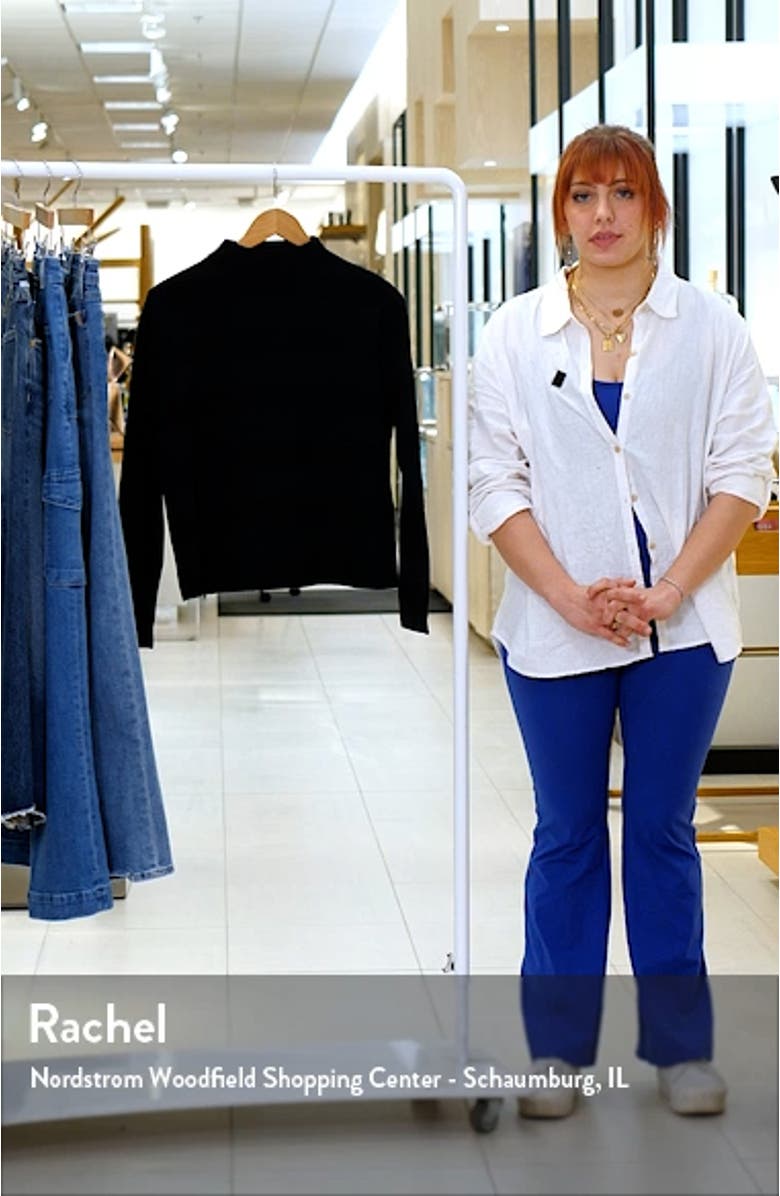 Stripe Mock Neck Sweater, sales video thumbnail