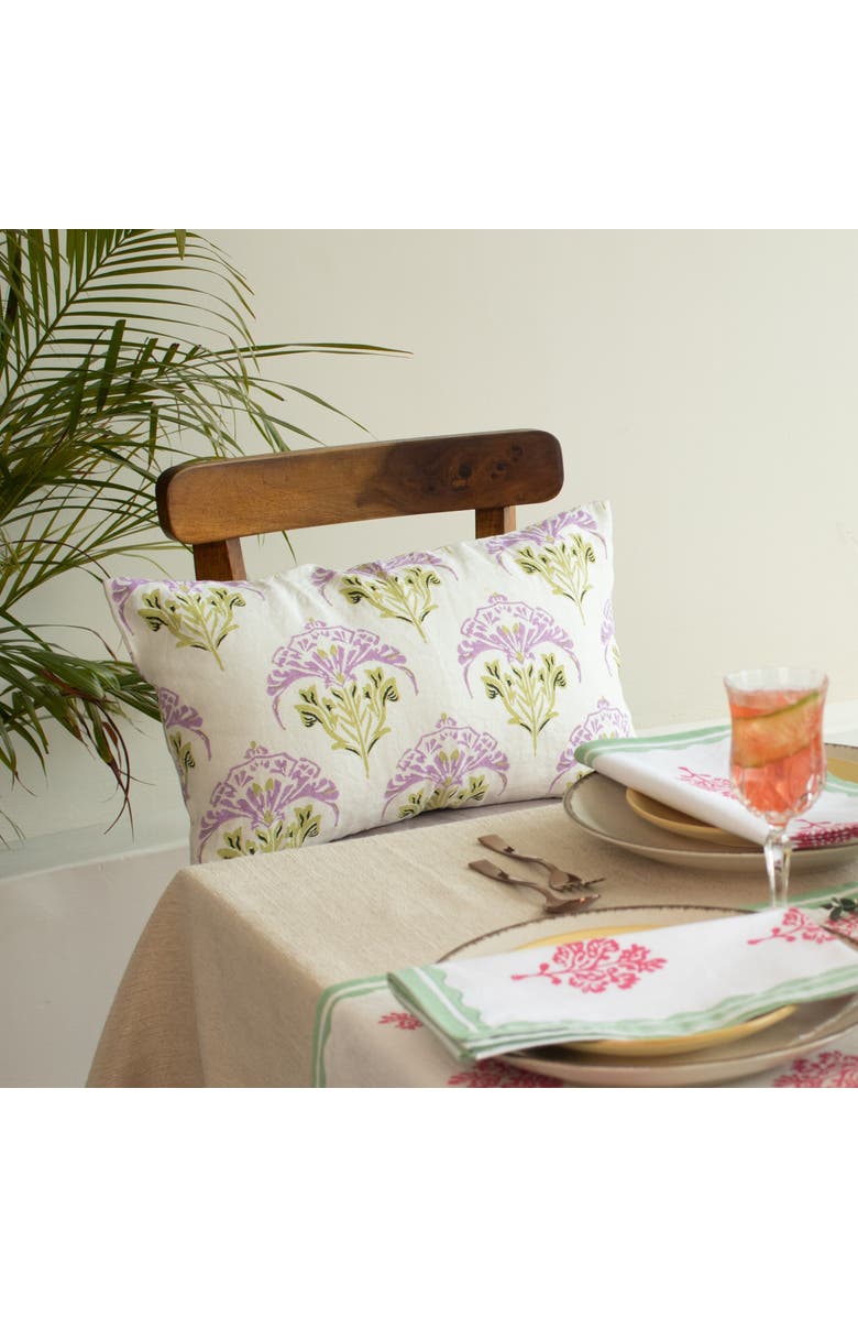 Banyan & Birch Soma - Lumbar Linen Throw Pillow Cover, Alternate, color, Lavender