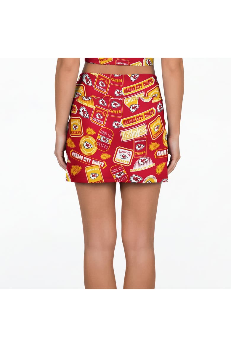 Women's Concepts Sport Red Kansas City Chiefs Grady Sleep Skort, Alternate, color, Red