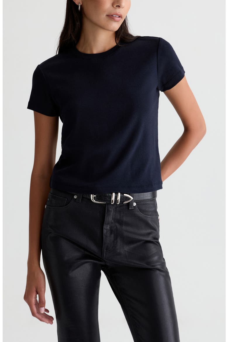 Sadie Crop T-Shirt, Main, color, DEEP TRENCHES