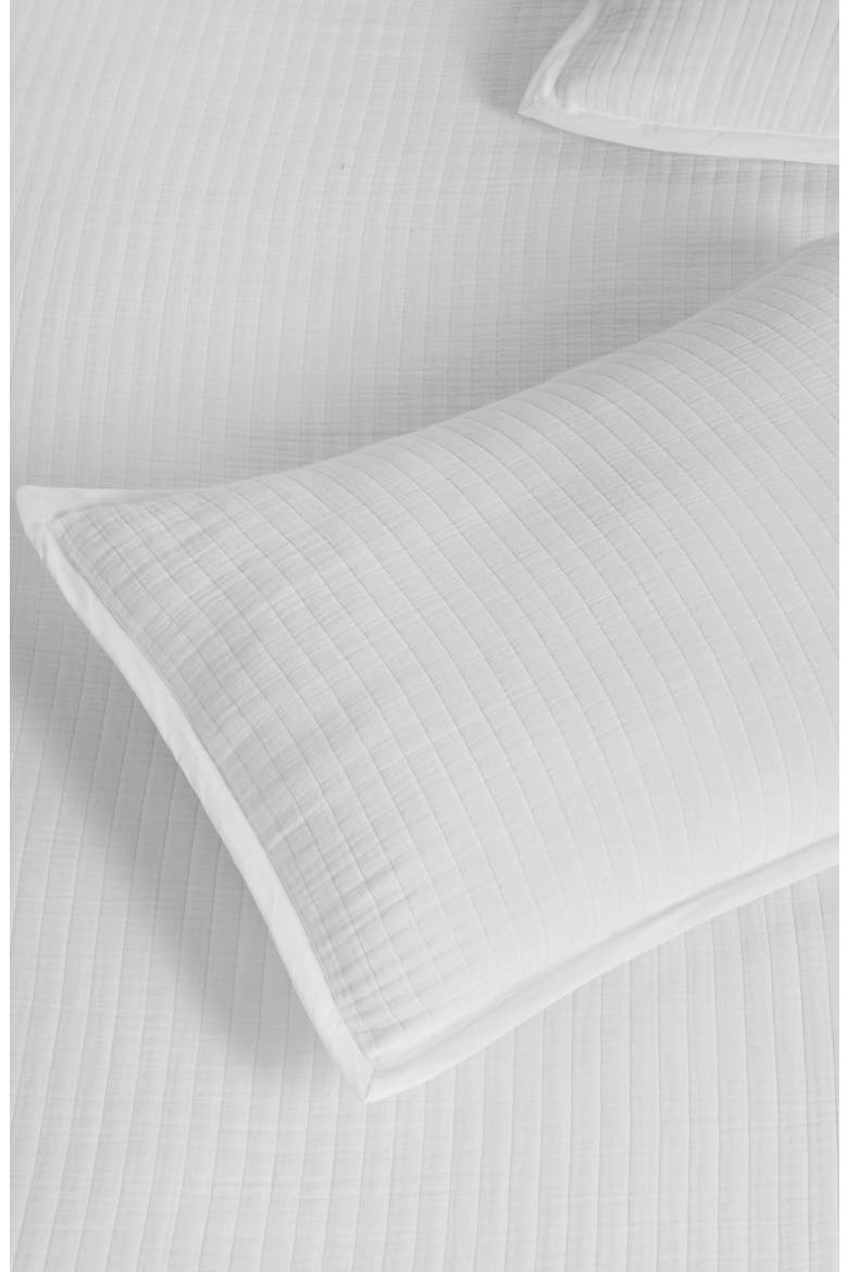 Set of 2 Cloud Cotton Gauze Shams, Alternate, color, WHITE