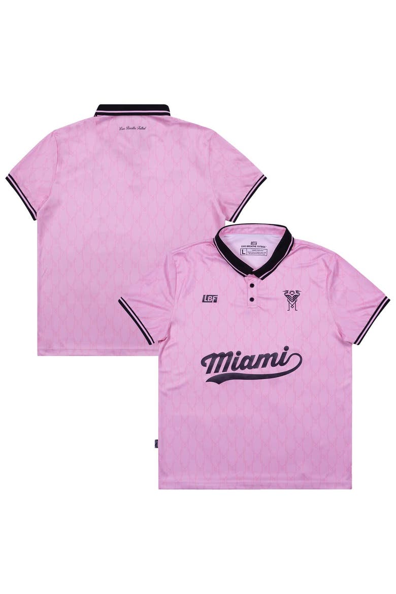 Unisex Live Breathe Futbol Pink Inter Miami CF Polo, Main, color, Pink